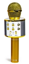 Беспроводной микрофон-караоке Wster, MP3, Bluetooth. Gold (658826011)