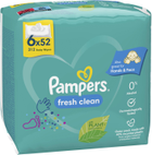 Chusteczki nawilżane dla niemowląt Pampers Fresh Clean 6x52 szt (8001841078175) - obraz 3