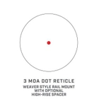 Приціл коліматорний Bushnell Optics TRS125 1x25mm Red Dot 3 MOA Чорний - зображення 8
