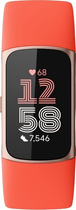 Smartband Fitbit Charge 6 Coral / Champagne Gold Aluminum (GA05184-GB) - obraz 2