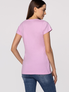 Koszulka damska bawełniana Lee Cooper LOGAN3-3030 L Różowa (5904347389086) - obraz 2