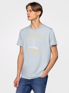 Koszulka męska bawełniana Lee Cooper BOATING CLUB-1010 M Błękitna (5904347388096) - obraz 3