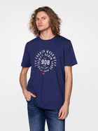 Koszulka męska bawełniana Lee Cooper BRAND6-6010 M Niebieska (5904347396022) - obraz 1