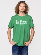Футболка бавовняна чоловіча Lee Cooper HERO7 FADE-1010 2XL Зелена (5904347388041) - зображення 3