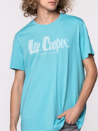 Футболка бавовняна чоловіча Lee Cooper HERO7 FADE-1010 M Блакитна (5904347388164) - зображення 4