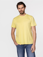 Koszulka męska bawełniana Lee Cooper OBUTCH-875 2XL Żółta (5904347395100) - obraz 3