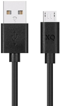 Kabel Xqisit NP USB Type-A - micro USB 1 m Black (4029948221847) - obraz 1