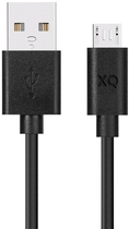 Kabel Xqisit NP USB Type-A - micro USB 1 m Black (4029948221847)