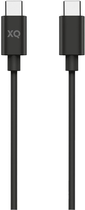 Kabel Xqisit Charge & Sync USB Type-C - USB Type-C 60W 1 m Black (4029948223766) - obraz 1