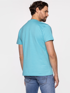 Koszulka męska bawełniana Lee Cooper STAMP4-2404 M Błękitna (5904347395698) - obraz 3