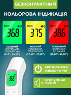 Термометр інфрачервоний безконтактний Електронний градусник дитячий цифровий Дистанційний вимірювач для домашнього використання для кухні офісу - зображення 4