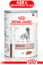 Влажный корм для собак Royal Canin Hepatic Canine при заболеваниях печени Паштет