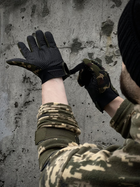Плотные перчатки M-Pact с защитными накладками из ABS-пластика и антискользящими ладонями зеленый мультикам - изображение 5
