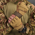 Беспалые перчатки Lesko E302 Sand с защитными накладками койот размер XL - изображение 2