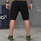 Мужские шорты Loshan коттон с лямками под ремень черные размер S - изображение 3