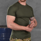 Мужская потоотводящая футболка Coolpass олива размер M - изображение 2
