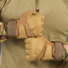 Износостойкие Перчатки Standart с усиленной зоной ладоней и пальцев койот размер XL - изображение 3