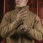 Защитные перчатки с утеплителем Thinsulate и сенсорными накладками / Утепленные Варежки M-TAC Soft Shell койот - изображение 2