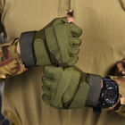 Беспалые перчатки Lesko E302 Sand с защитными накладками олива размер XL - изображение 3