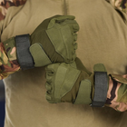 Перчатки с защитными накладками и липучками для регулировки олива размер 2XL - изображение 3