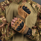 Безпалі рукавиці із захисними накладками Outdoor Tactics койот розмір L - зображення 3