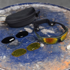 Защитные очки Daisy X с четырьмя сменными линзами и футляром олива размер универсальный - изображение 5