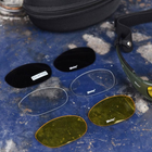 Защитные очки Daisy X с четырьмя сменными линзами и футляром олива размер универсальный - изображение 6