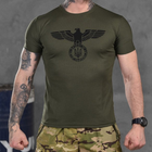 Потоотводящая мужская футболка Eagle Coolmax олива размер M - изображение 1
