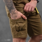 Мужские шорты Loshan коттон с лямками под ремень койот размер L - изображение 5