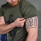 Потоотводящая мужская футболка Odin Coolmax с принтом Maria олива размер M - изображение 5