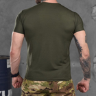 Потоотводящая мужская футболка Eagle Coolmax олива размер L - изображение 3