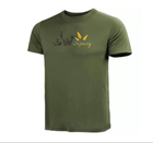 Військова футболка олива з принтом За Україну Розмір 50 - зображення 1