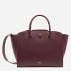 Torebka shopper damska skórzana Furla Genesi M Bordowa (8050597384795) - obraz 1