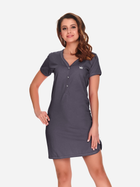 Нічна сорочка жіноча бавовняна Doctor Nap Tcb.9505 S Графітова (5902701146573) - зображення 2
