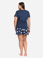 Піжама (футболка + шорти) жіноча бавовняна Doctor Nap Pm.4219 XL Темно-синя (5902701163761) - зображення 9
