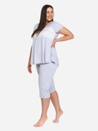 Піжама (футболка + бриджі) жіноча Doctor Nap Pw.9232 L Сіра (5902701104580) - зображення 6