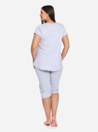 Піжама (футболка + бриджі) жіноча Doctor Nap Pw.9232 XL Сіра (5902701104597) - зображення 7