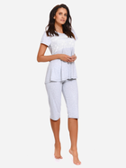 Piżama (koszulka + spodnie) damska Doctor Nap Pw.9232 XXXL Szara (5902701122508) - obraz 1