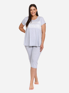 Піжама (футболка + бриджі) жіноча Doctor Nap Pw.9232 XXXL Сіра (5902701122508) - зображення 4