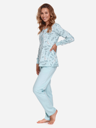 Піжама (кофта + штани) жіноча бавовняна Doctor Nap PM.4127 S Блакитна (5902701174842) - зображення 3