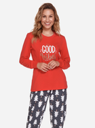 Piżama (bluza + spodnie) damska Doctor Nap PM.4312 XL Czerwona (5902701179519) - obraz 4