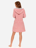 Халат жіночий з капюшоном Doctor Nap SWO.1008 L Рожевий (5901592704244) - зображення 2