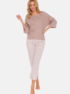 Піжама (кофта + штани) жіноча бавовняна Doctor Nap PM.5119 XXXL Бежева (5902701181659) - зображення 1