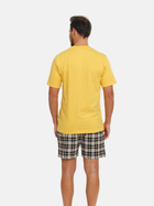Piżama (koszulka + szorty) męska z bawełny Doctor Nap PMB.5153 L Zółta (5903622069095) - obraz 2