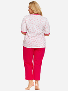 Piżama (koszulka + spodnie) damska Doctor Nap PB.5290 XL Czerwona (5902701187866) - obraz 2