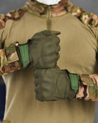 Зимові рукавички софтшел oliva M - зображення 5