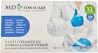 Перчатки смотровые медицинские MD Fonscare нитриловые неприпудренные Размер XL 100 шт Синие (5907996878307) - изображение 1