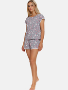 Piżama (koszulka + szorty) damska Doctor Nap PM.4401 S Szara (5901592708044) - obraz 3
