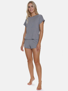 Піжама (футболка + шорти) жіноча Doctor Nap PM.5311 S Темно-сіра (5902701189938) - зображення 3