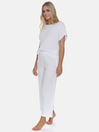 Піжама (футболка + штани) жіноча бавовняна Doctor Nap PM.5319 S Біла (5902701190293) - зображення 3